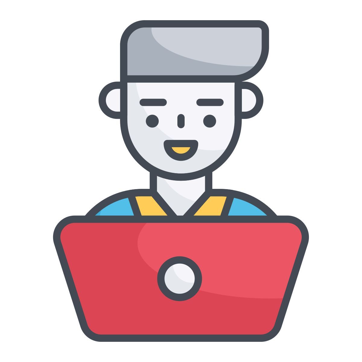 laptop user icon