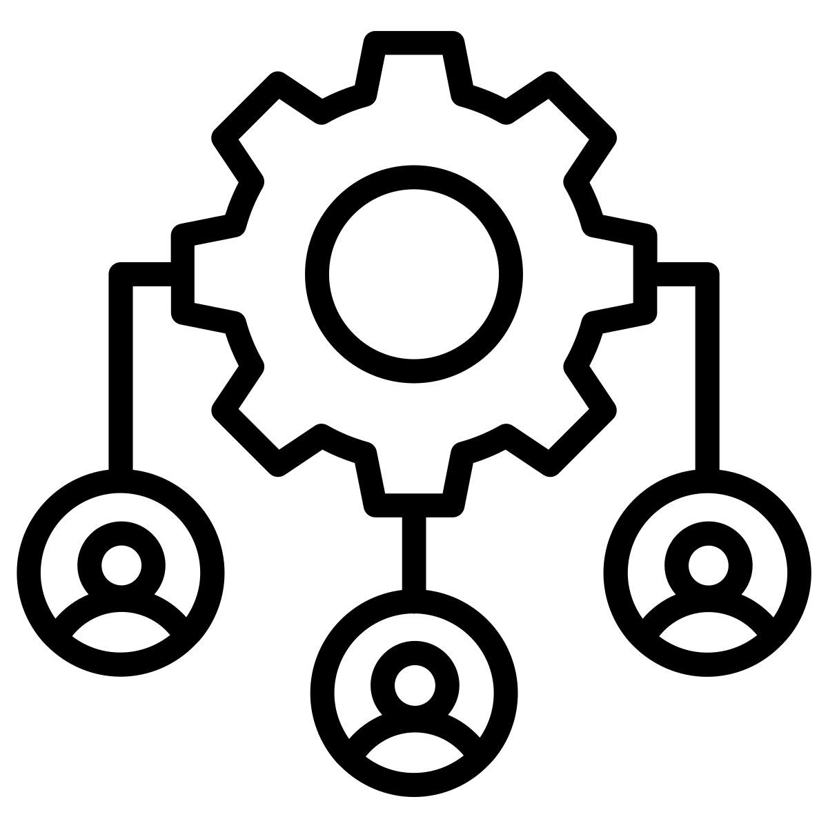 marketing flowchart icon