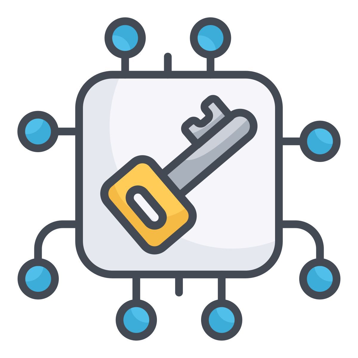 microprocessor security icon