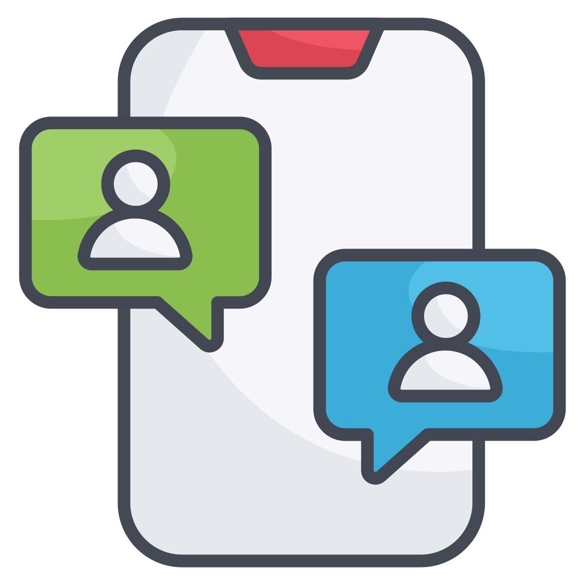 mobile chatting icon