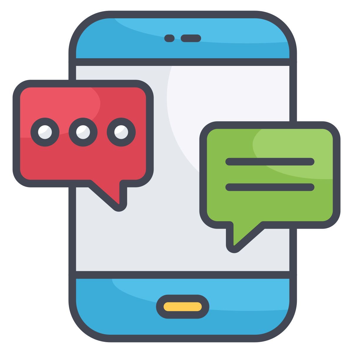 mobile chatting icon