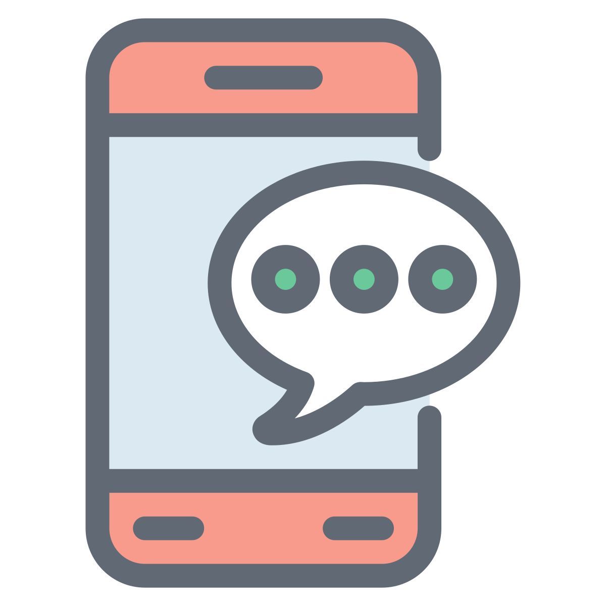 mobile chatting icon