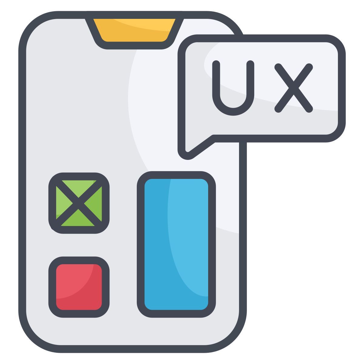 mobile ux icon