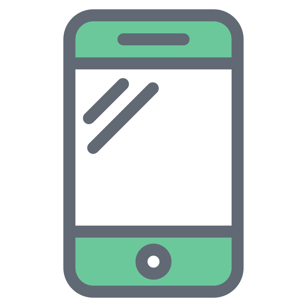 二つのスマートフォン icon