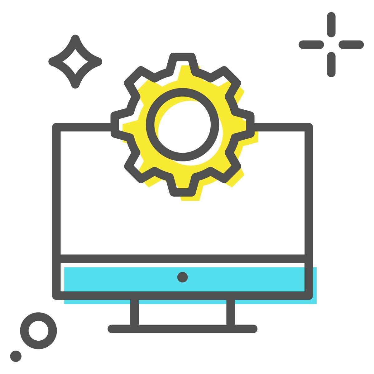 paramètres du moniteur icon