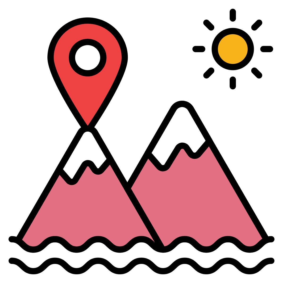 mountain location icon