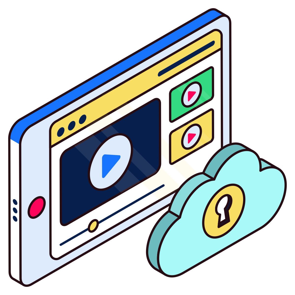 online data safe icon