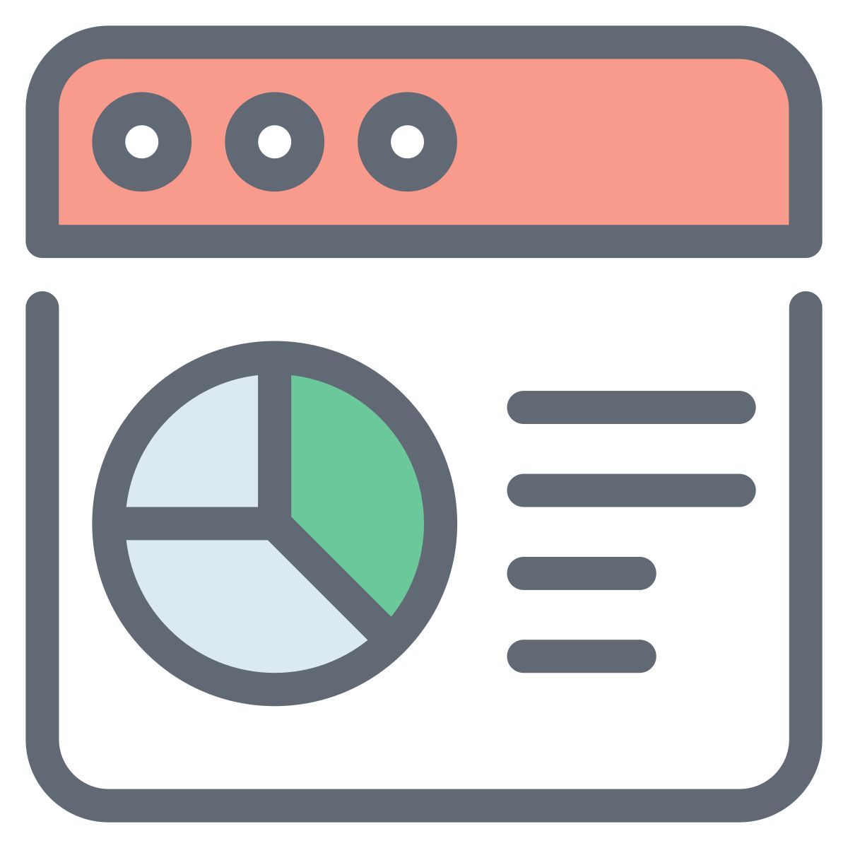 gráfico en línea icon