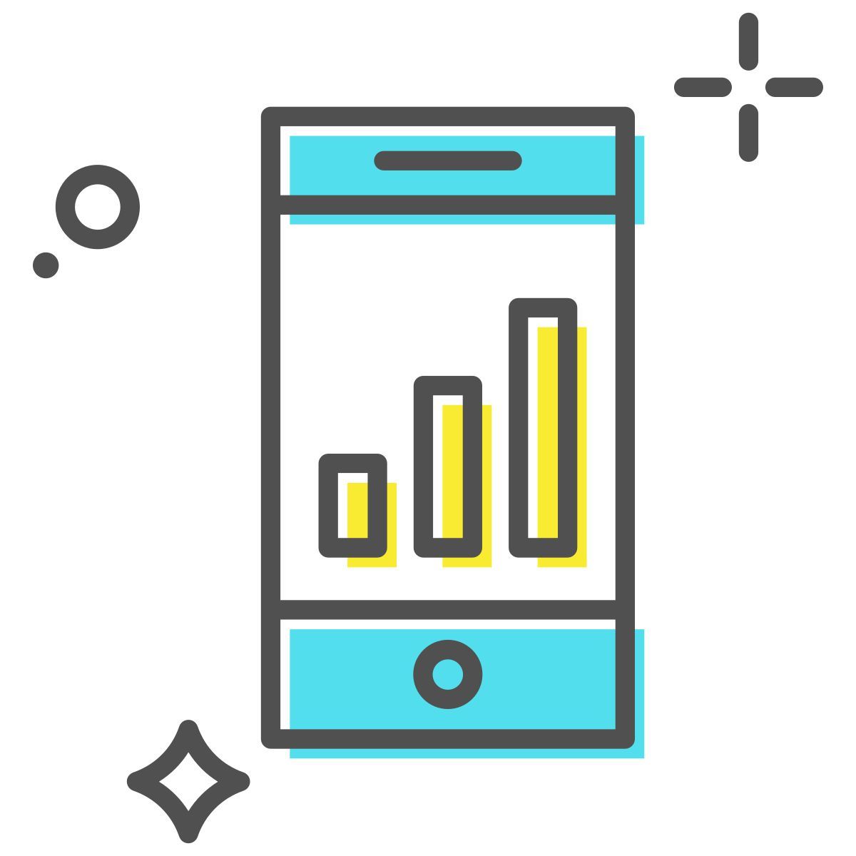gráfico en línea icon