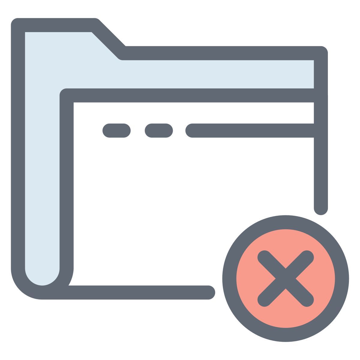 rimuovi cartella icon