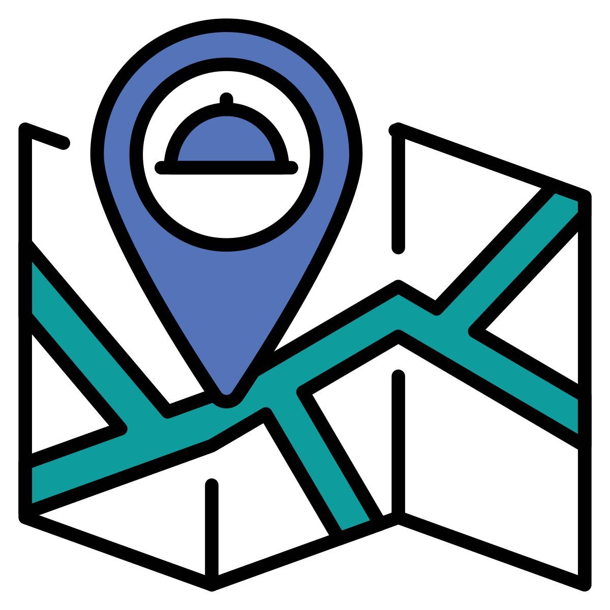restaurant location icon