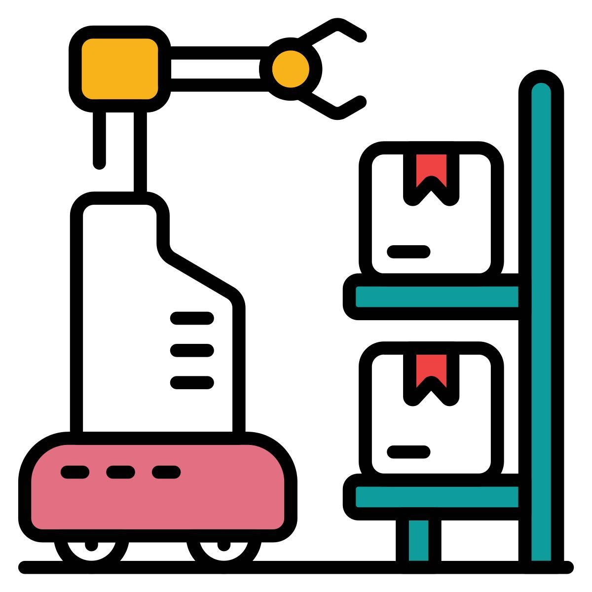 robotic warehouse icon