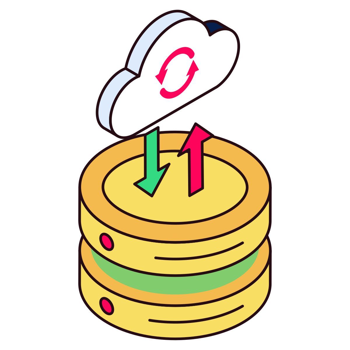 safe data transfer icon