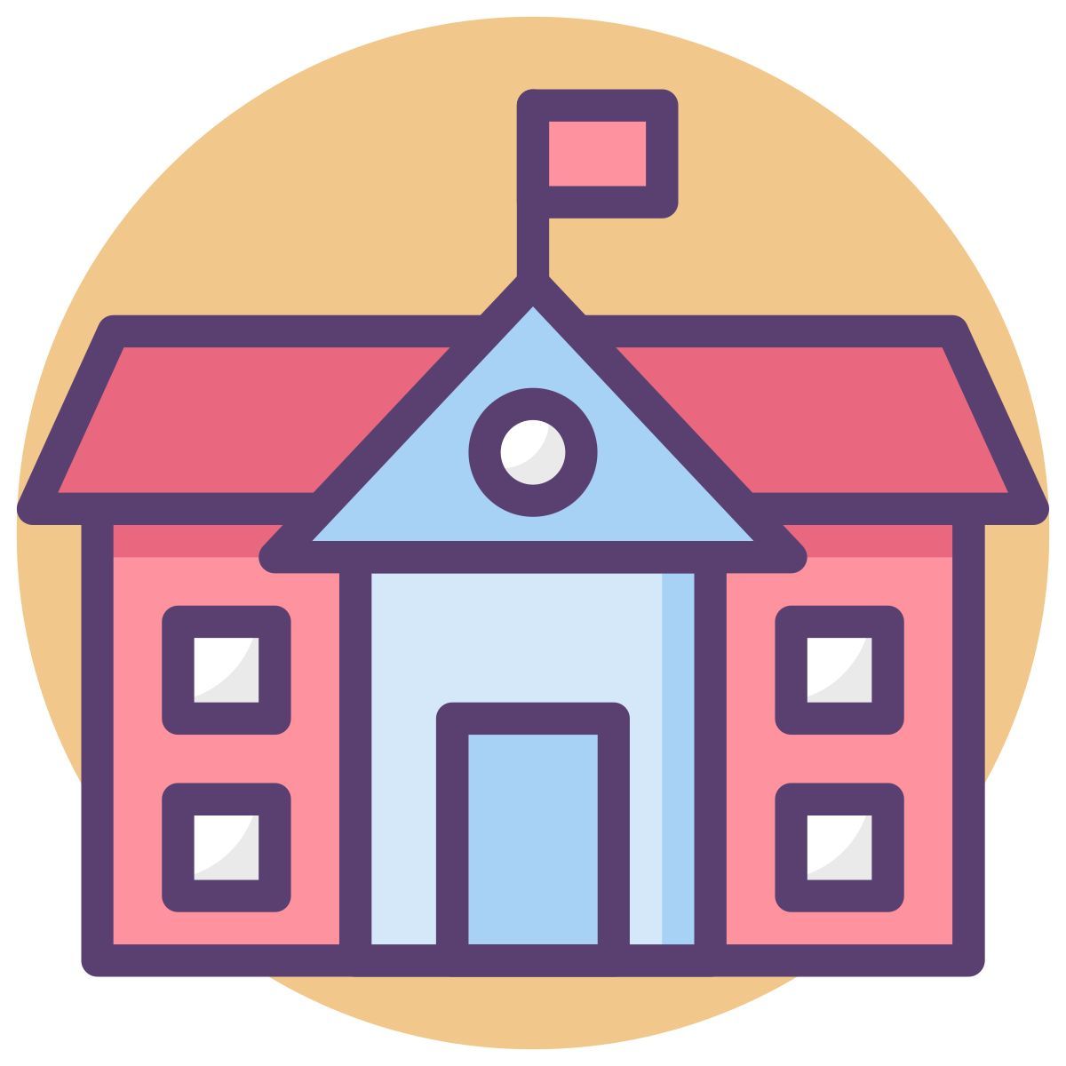 school building icon