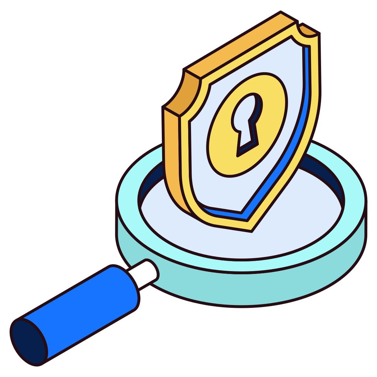 recherche sécurisée icon