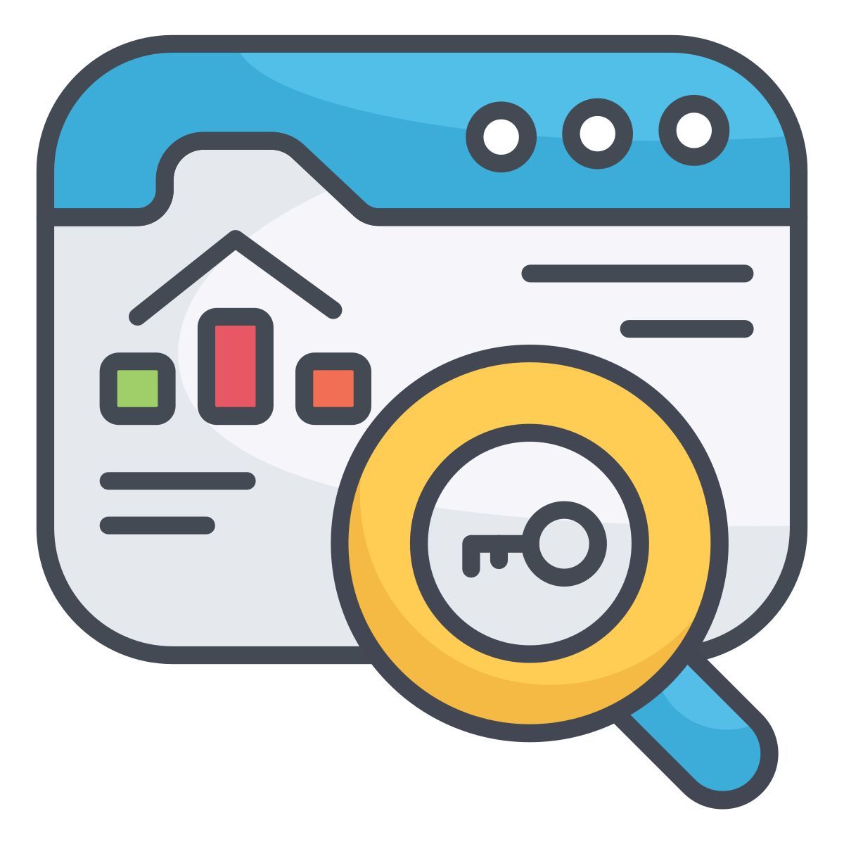 Recherche de mots-clés icon