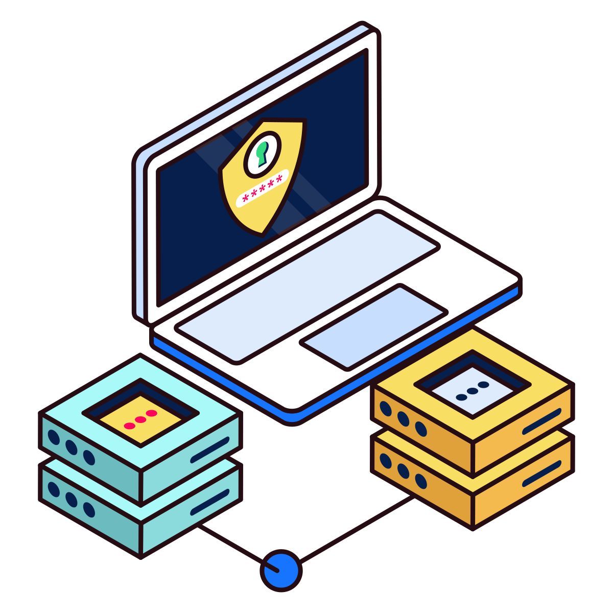 Intercambio seguro de datos icon