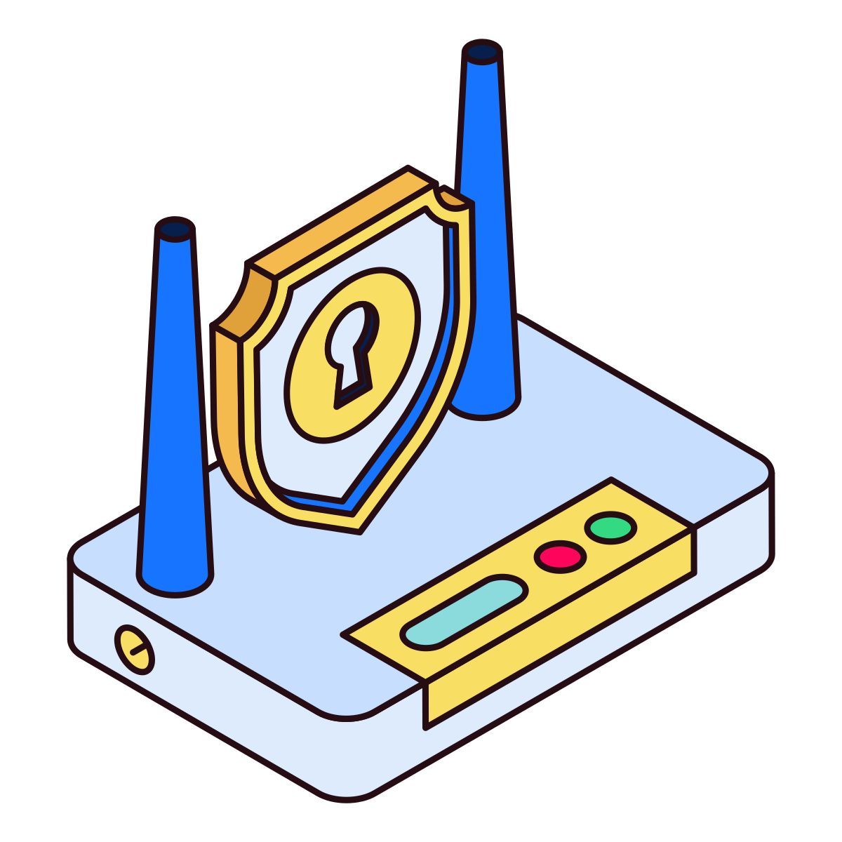secure wifi icon