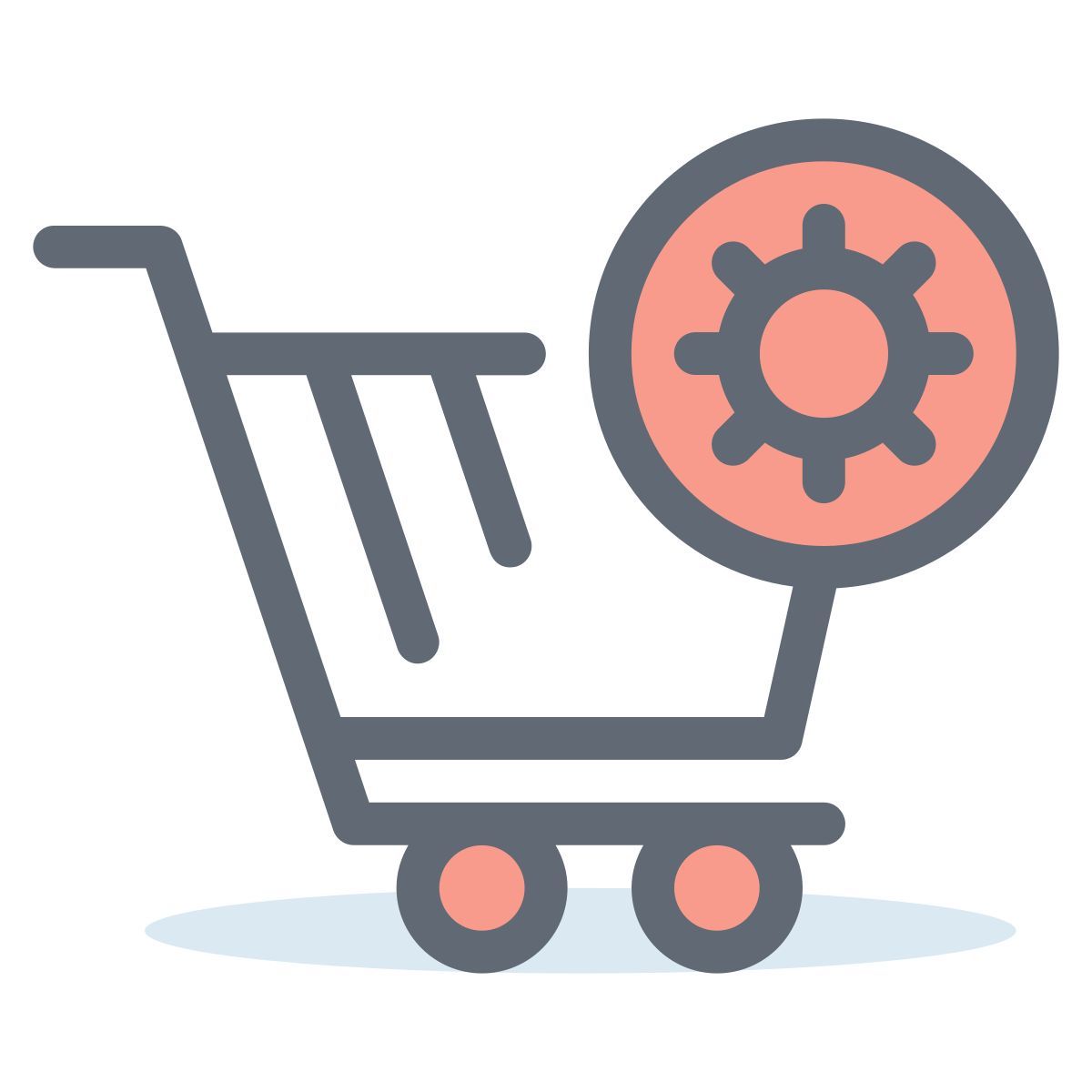 Paramétrage du panier d'achat icon