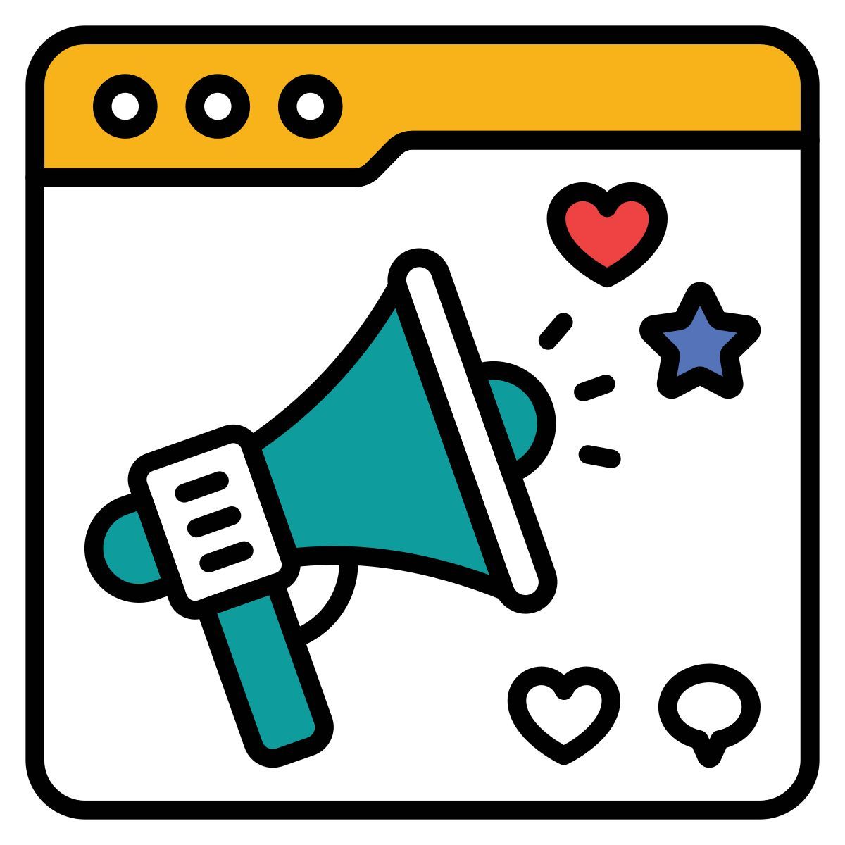 social media marketing icon