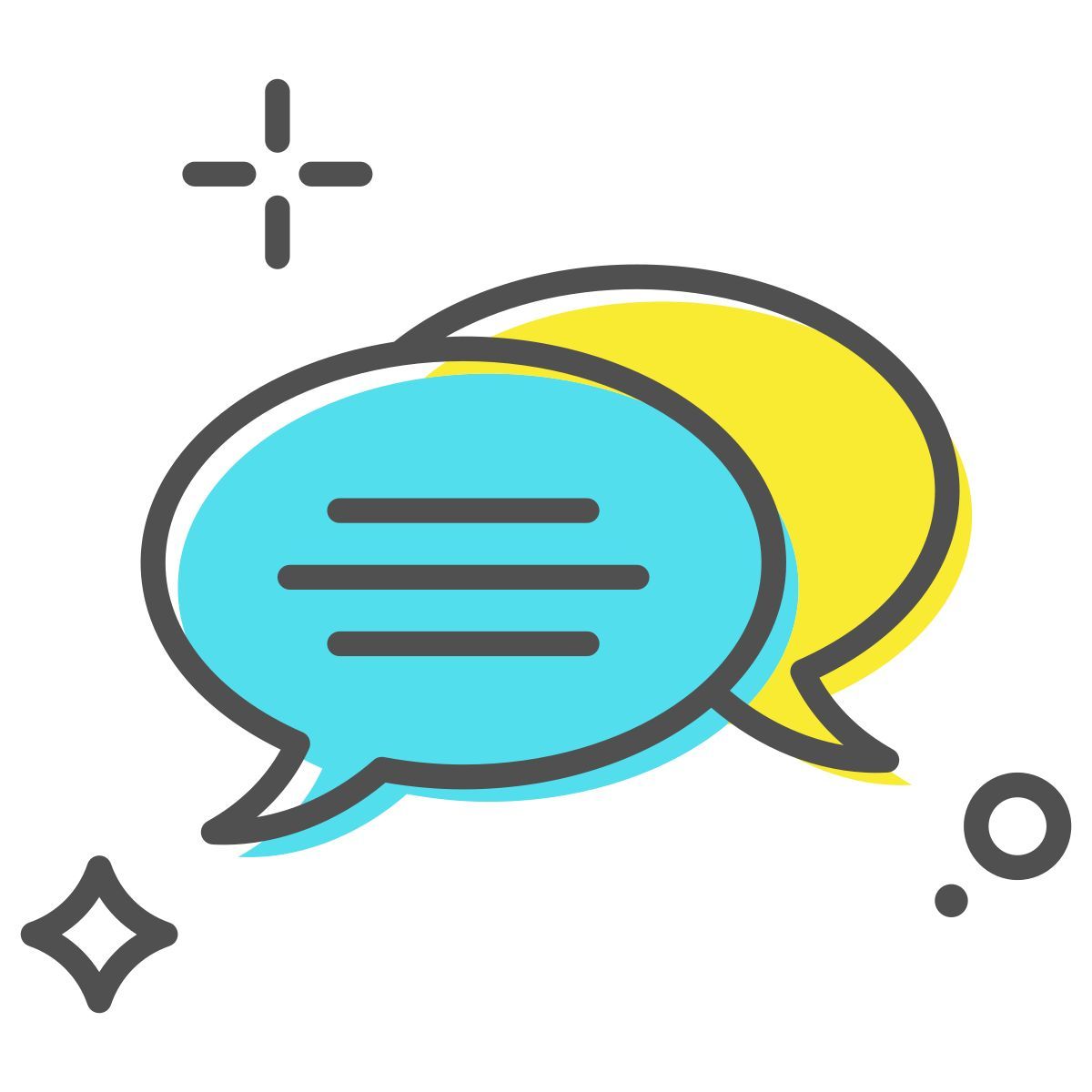 speech bubbles icon