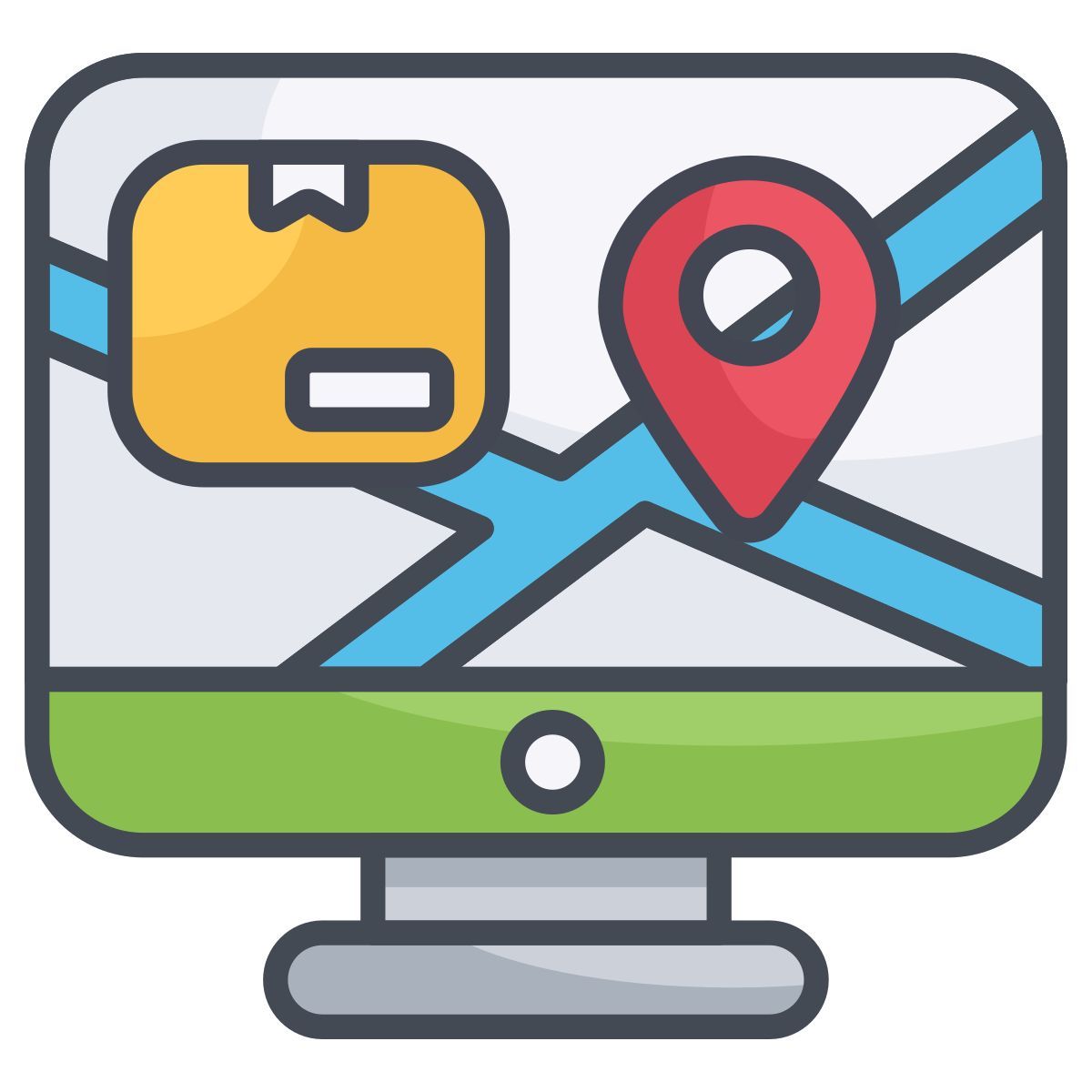 tracking parcel icon