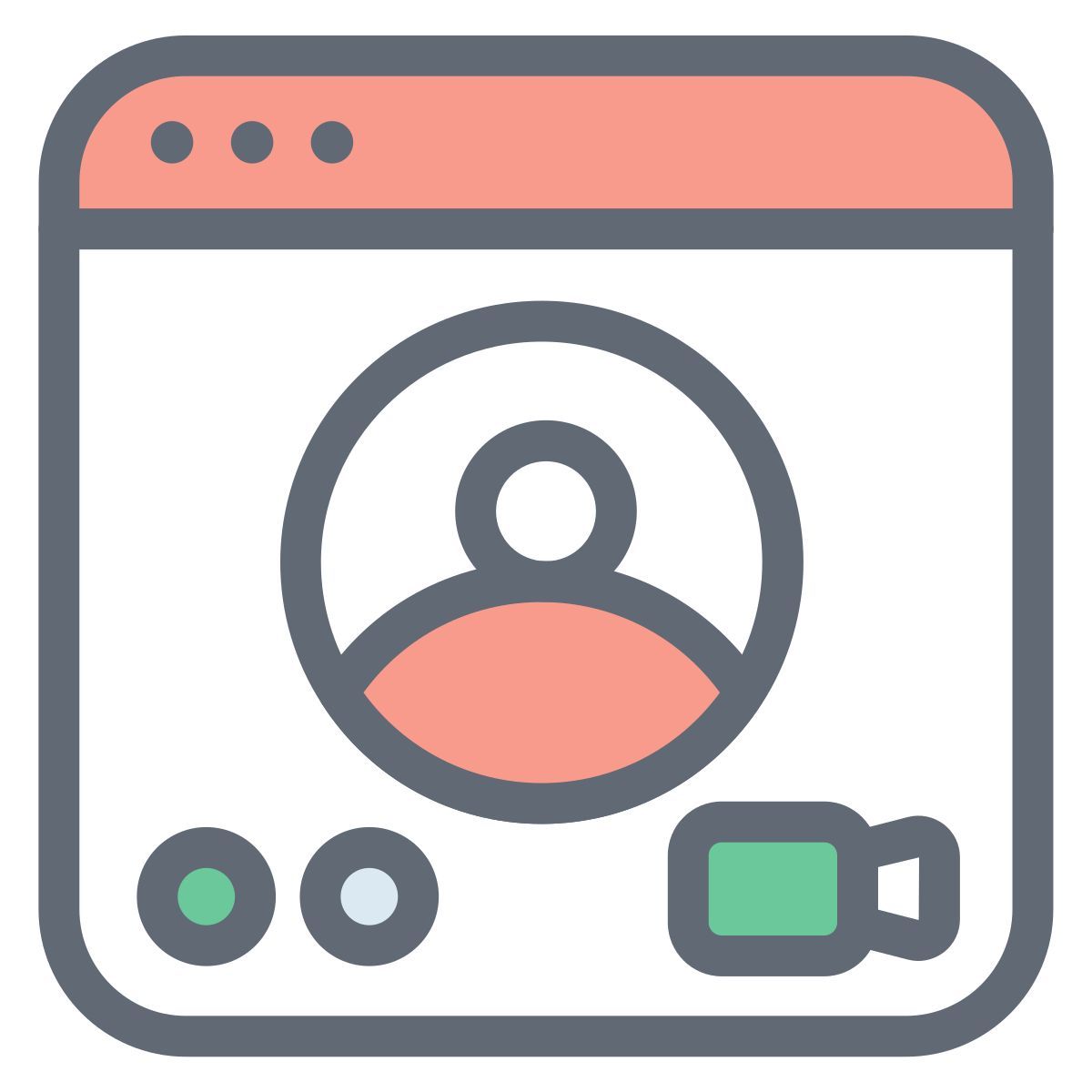 video call interview icon