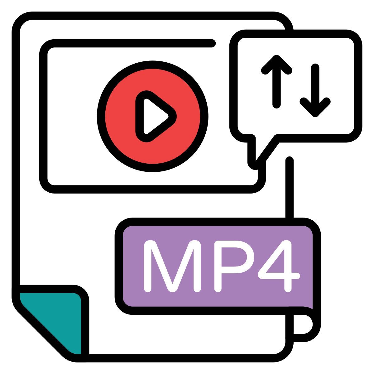 video file exchange icon