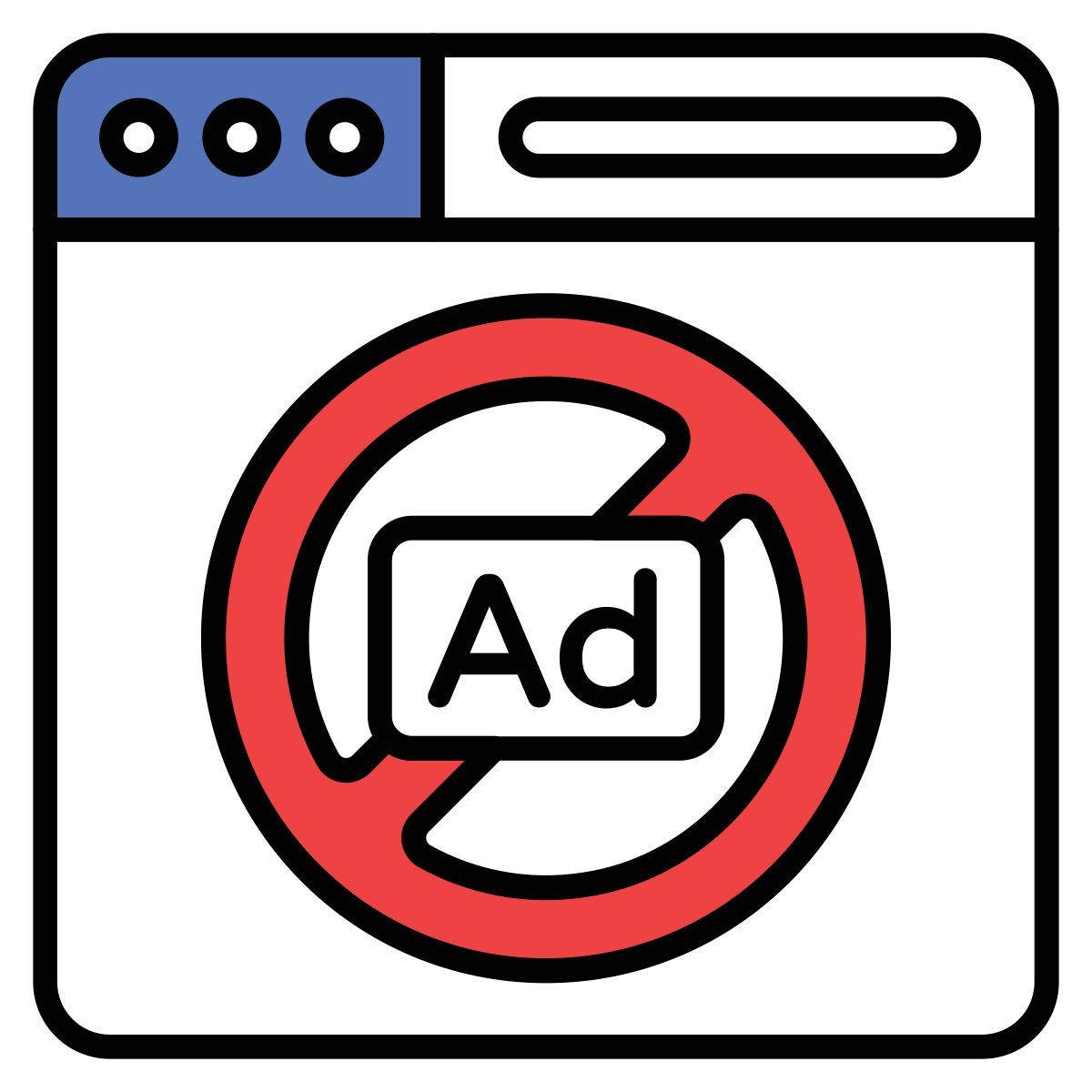 web ad block icon