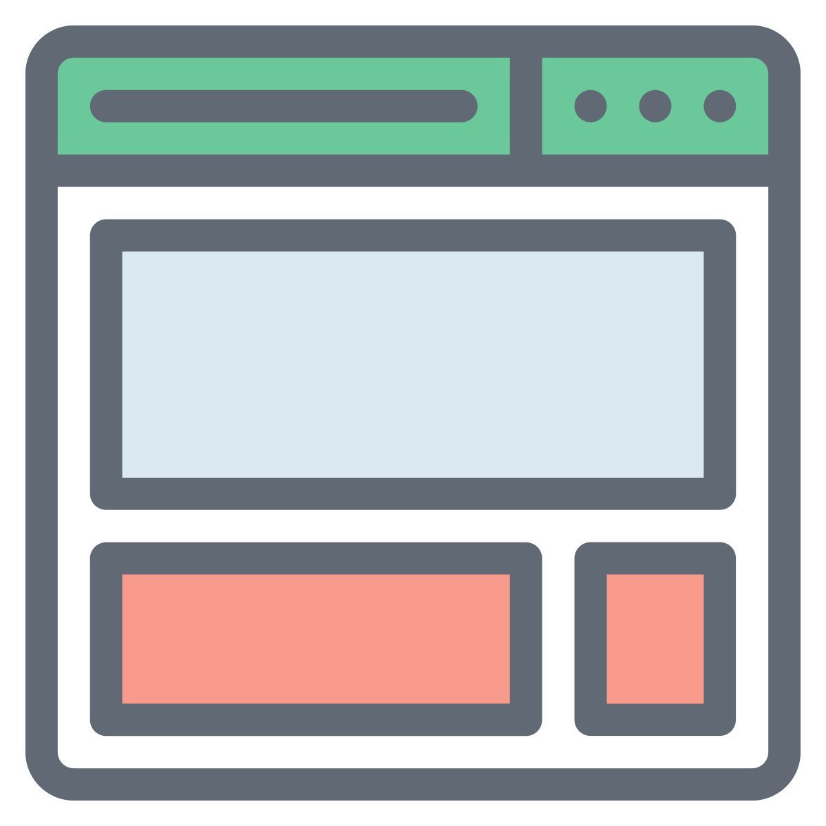 Modello di pagina web icon