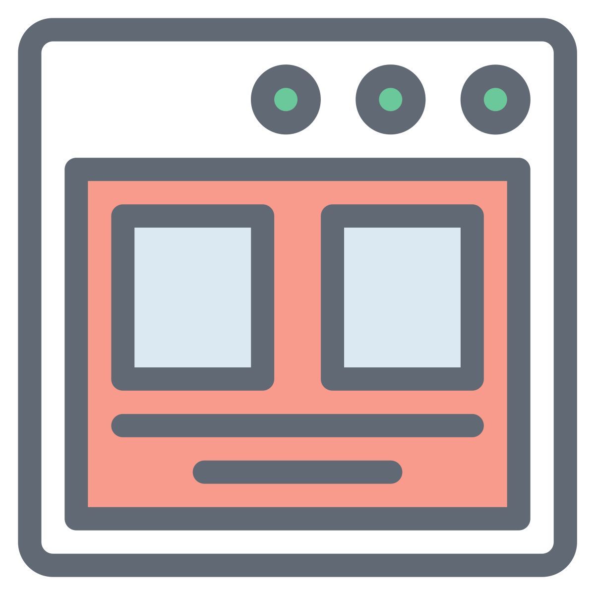 웹페이지 템플릿 icon