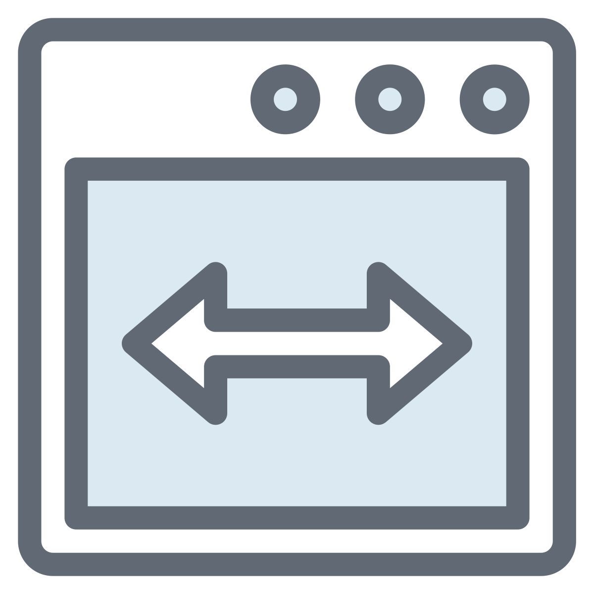 웹페이지 너비 icon