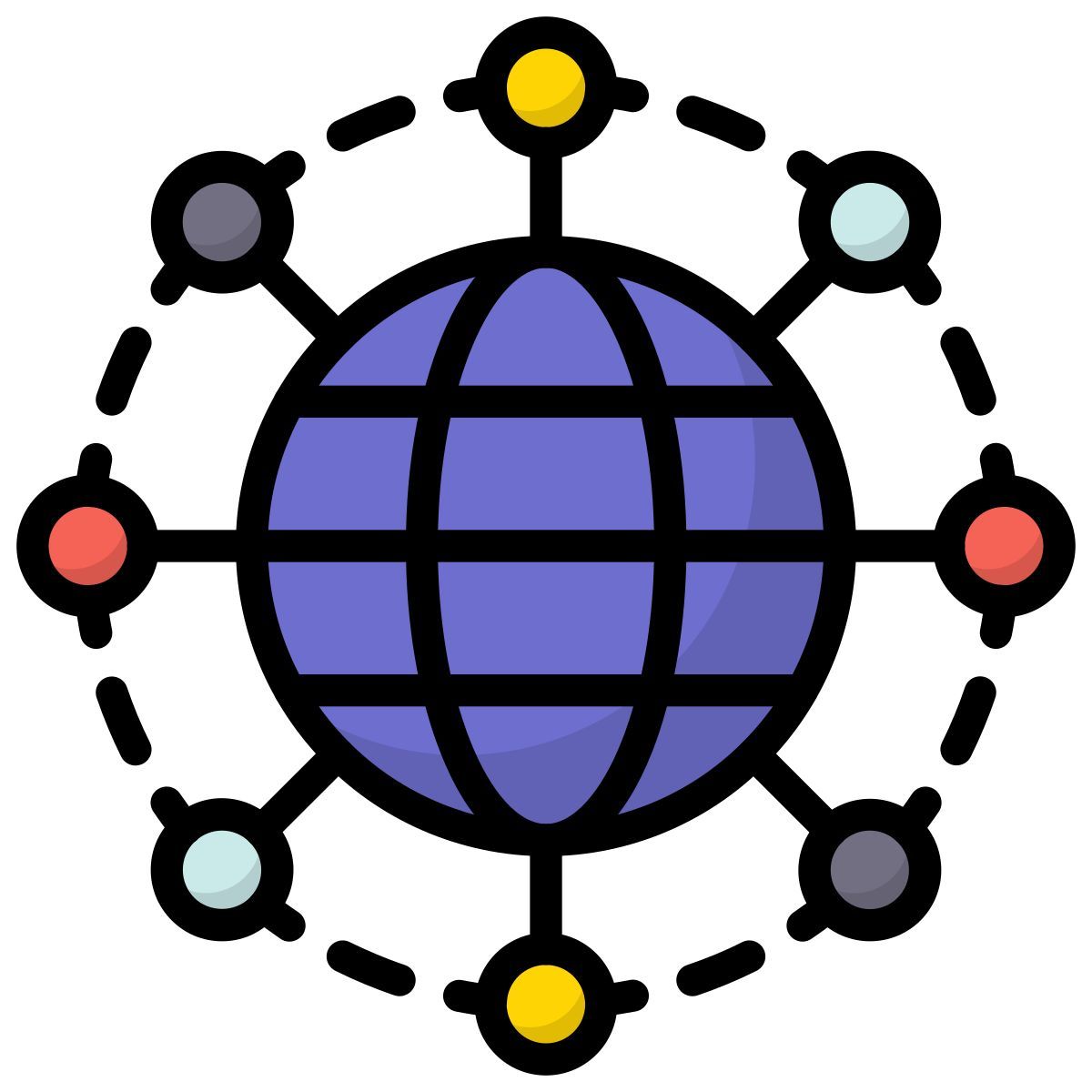 weltweites netzwerk icon