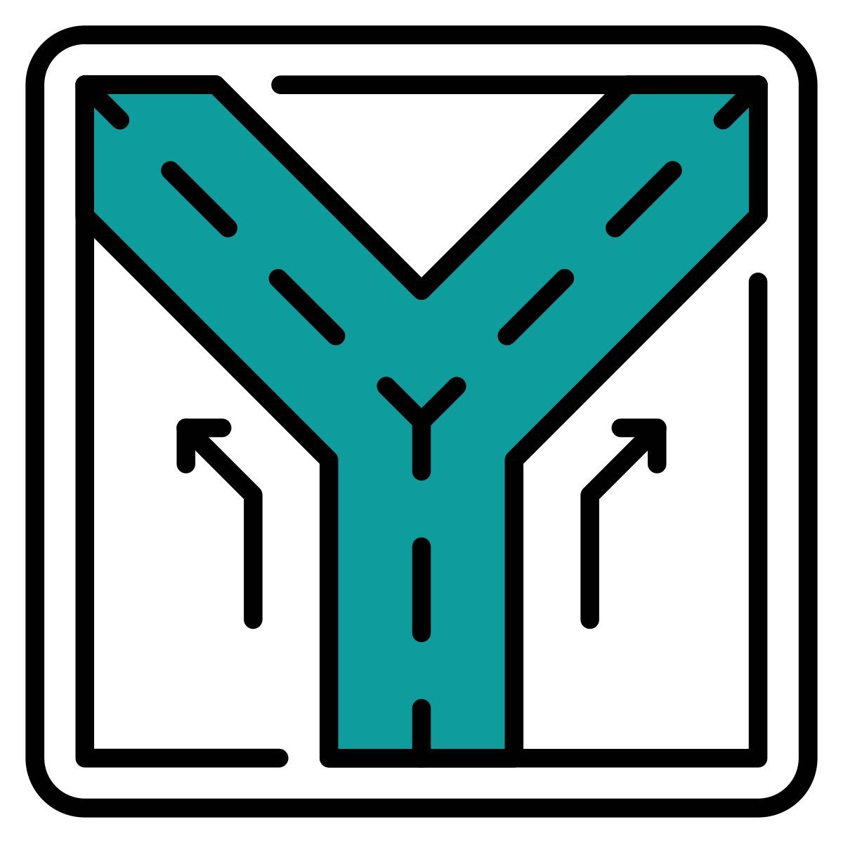 intersección en y icon