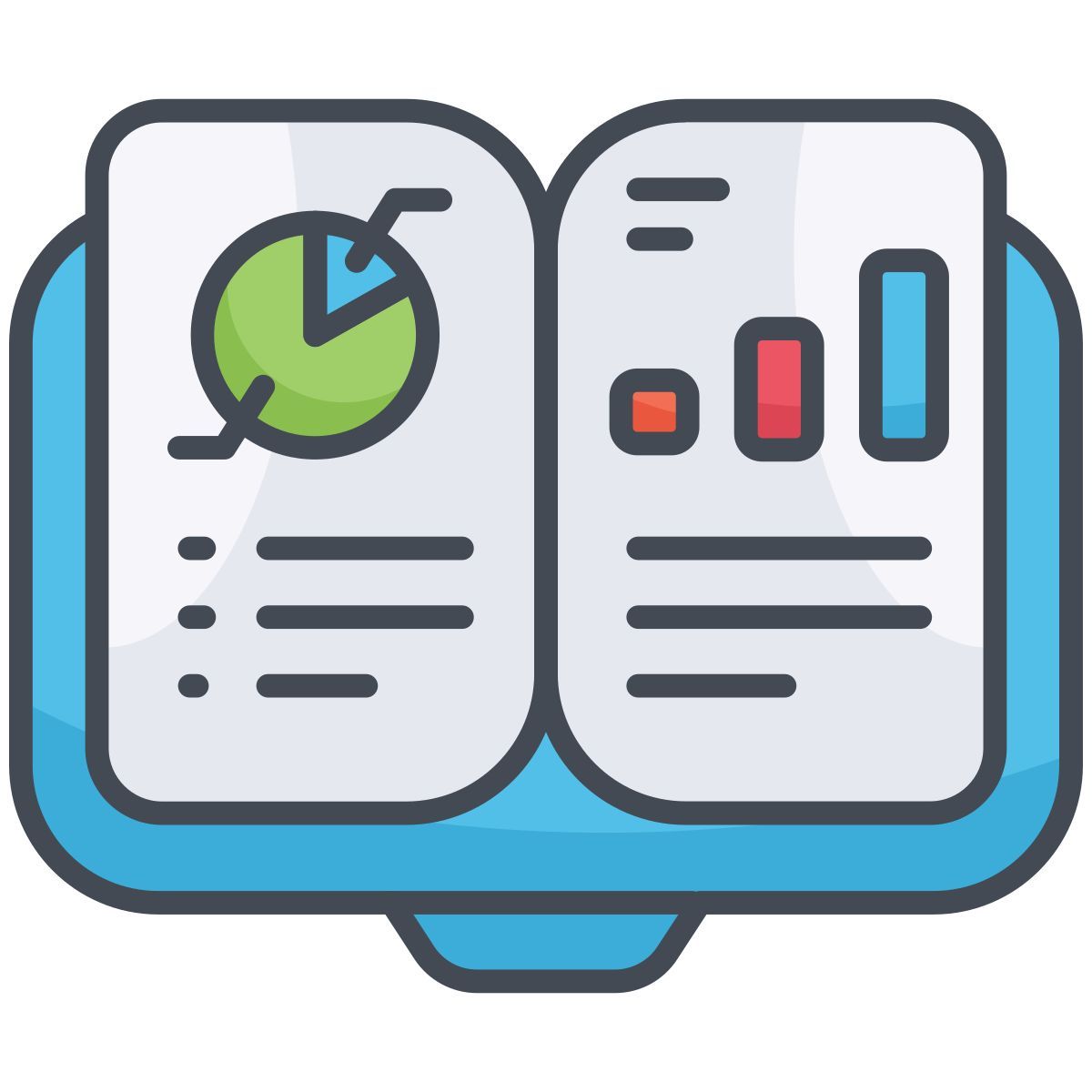 analytic book icon