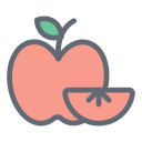 external Apple-fruits-and-vegetables-filled-outline-design-circle-2 icon