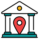 external Bank-Location-map-and-navigation-filled-outline-design-circle icon