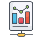 external Business-Report-network-and-communication-filled-outline-design-circle-2 icon