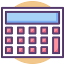 external Calculator-education-filled-outline-design-circle icon