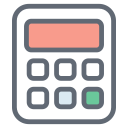 external Calculator-school-and-learning-filled-outline-design-circle-2 icon