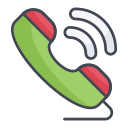 external Call-communication-filled-outline-design-circle icon