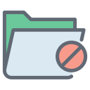 external Cancel-Folder-web-design-and-development-filled-outline-design-circle icon