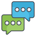 external Chat-communication-filled-outline-design-circle icon