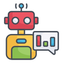 external Chatbot-technology-filled-outline-design-circle-2 icon