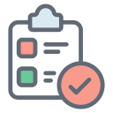 external Checklist-customer-service-filled-outline-design-circle-2 icon