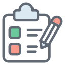 external Clipboard-customer-service-filled-outline-design-circle icon