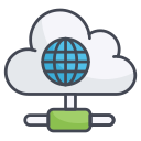external Cloud-Browser-network-and-communication-filled-outline-design-circle icon