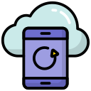 external Cloud-Syncing-cloud-computing-filled-outline-design-circle icon