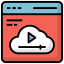 external Cloud-Video-cloud-computing-filled-outline-design-circle icon