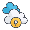 external Cloudy-Storm-weather-filled-outline-design-circle icon